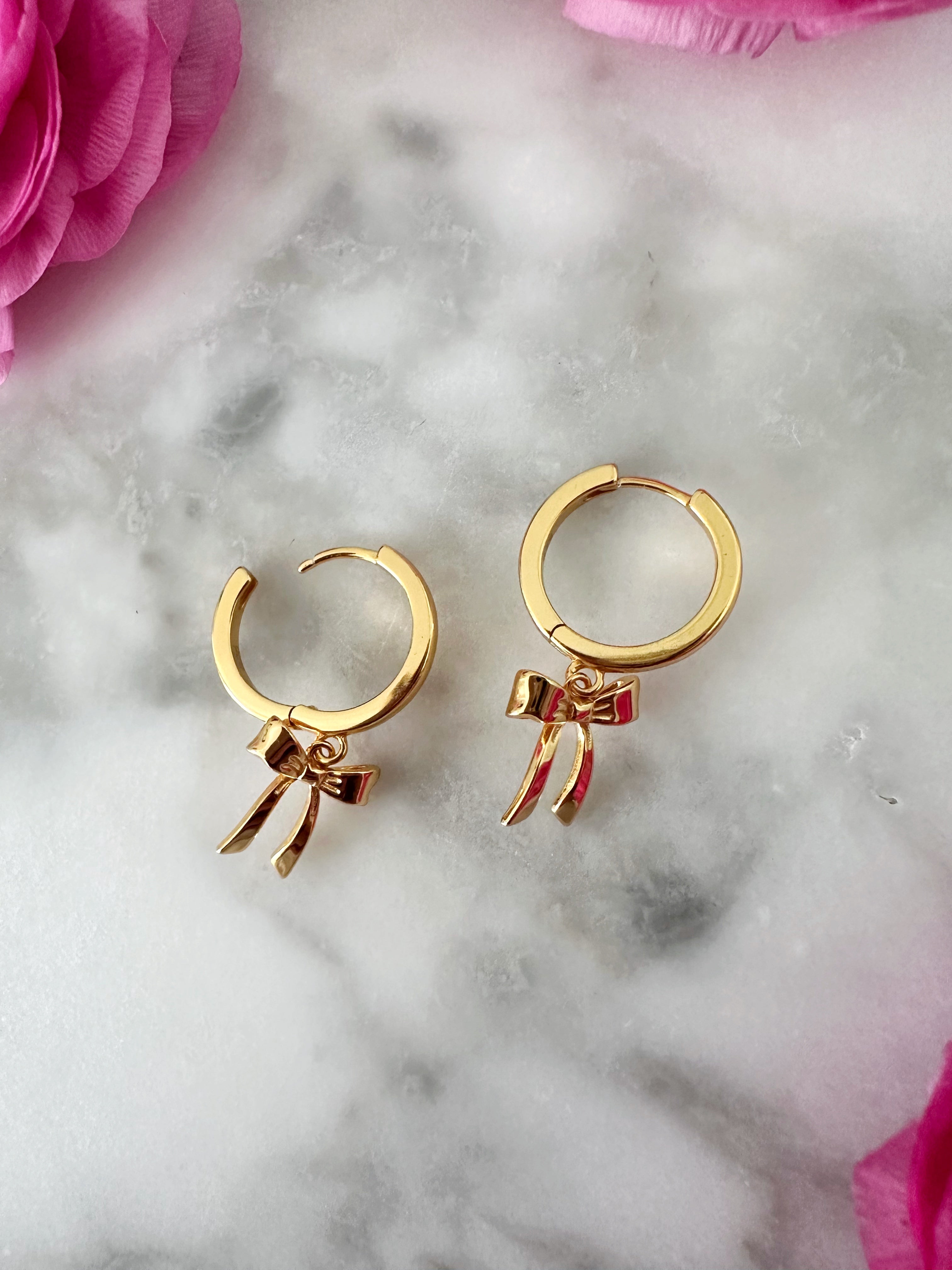 Bow Huggie Earrings