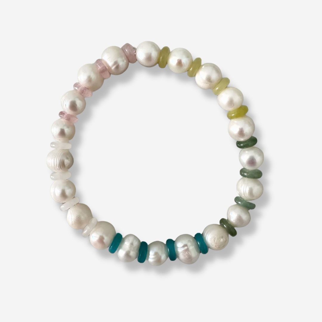 Pearl + Gemstone Bracelet