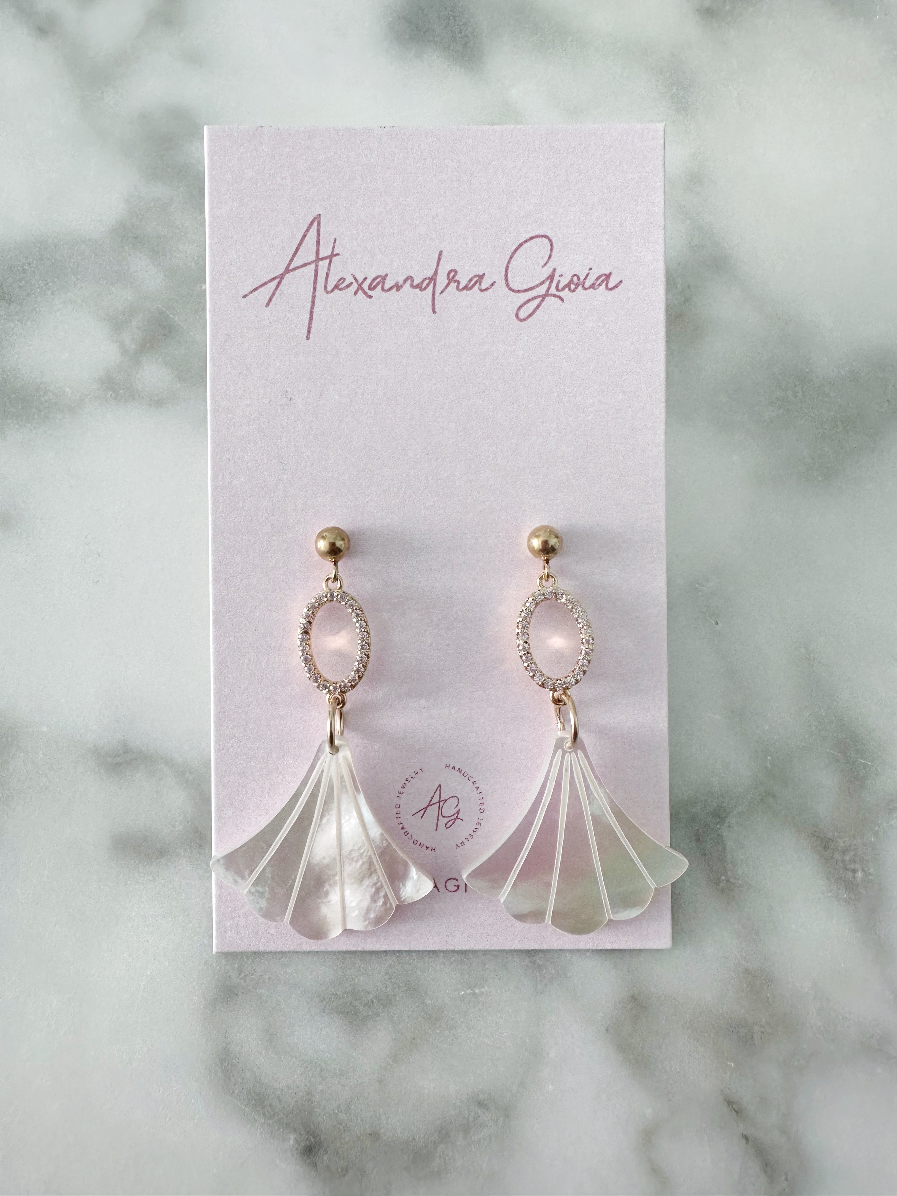 Mother of Pearl Drop Earrings