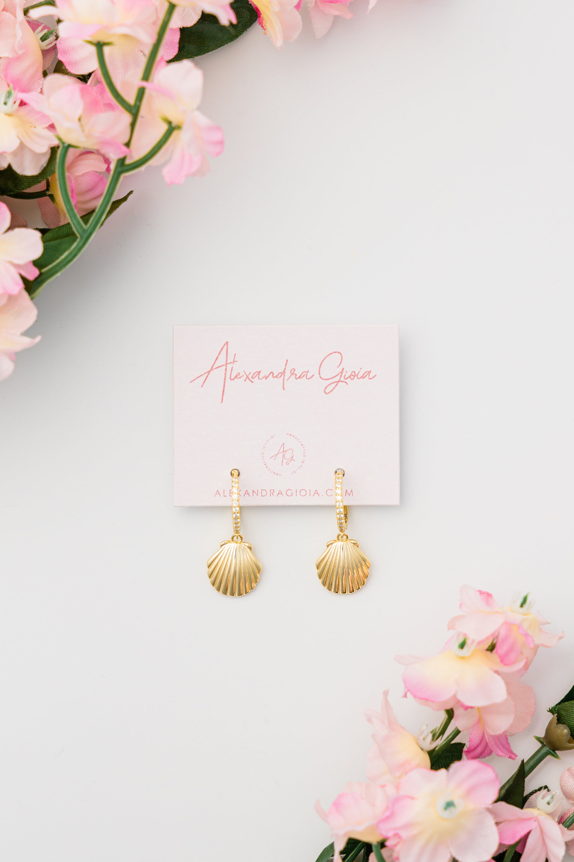 Seashell Huggie Earrings