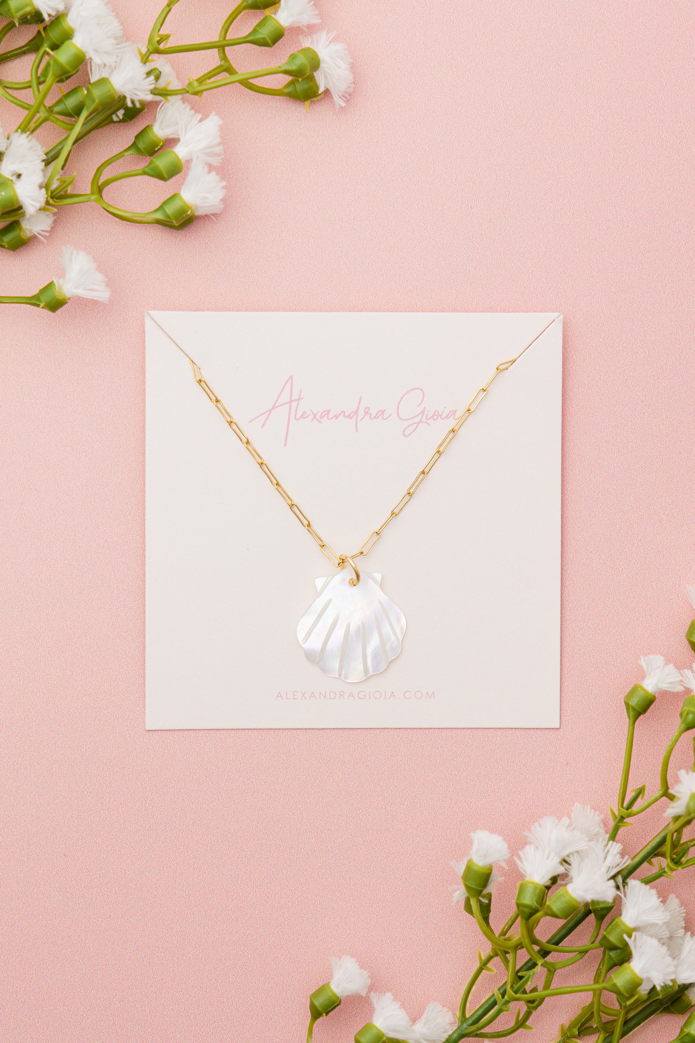 Mother of Pearl Shell Necklace