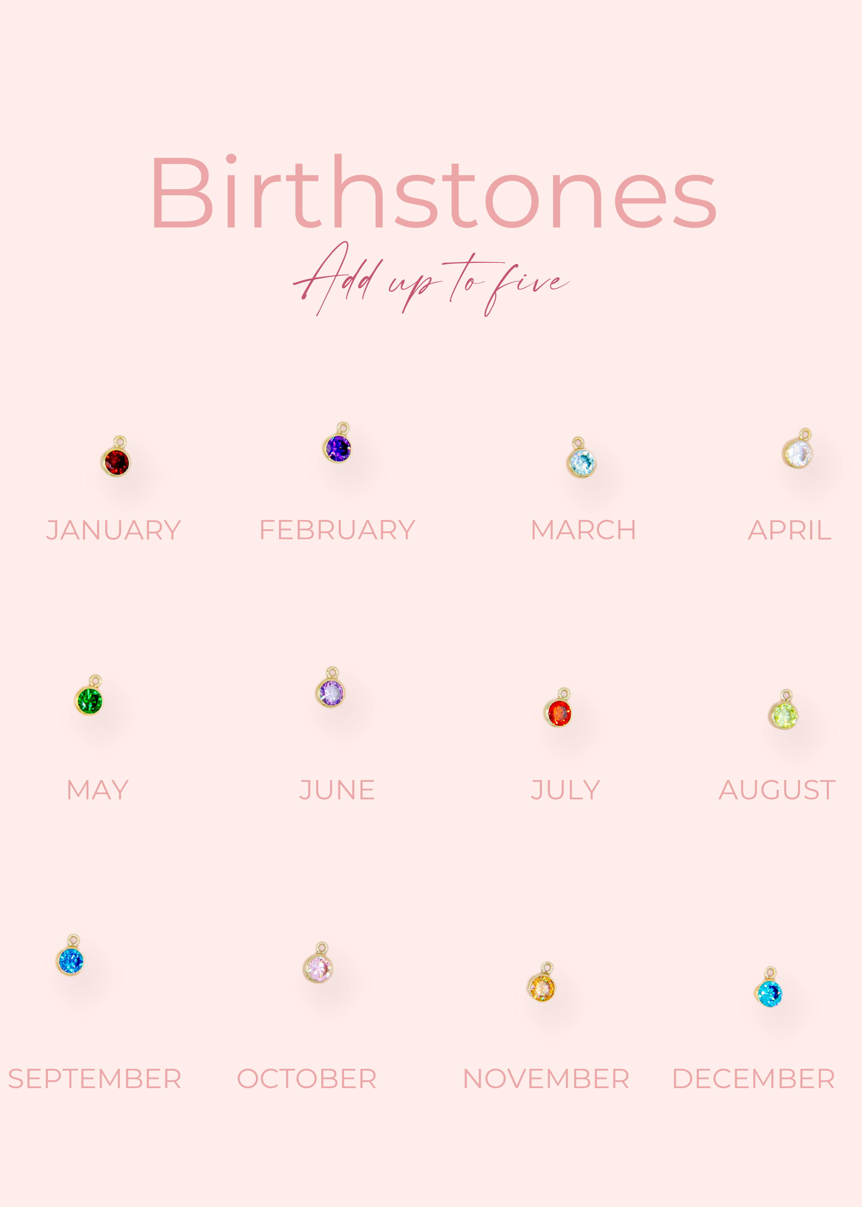 Birthstone Necklace {Paperclip Chain}