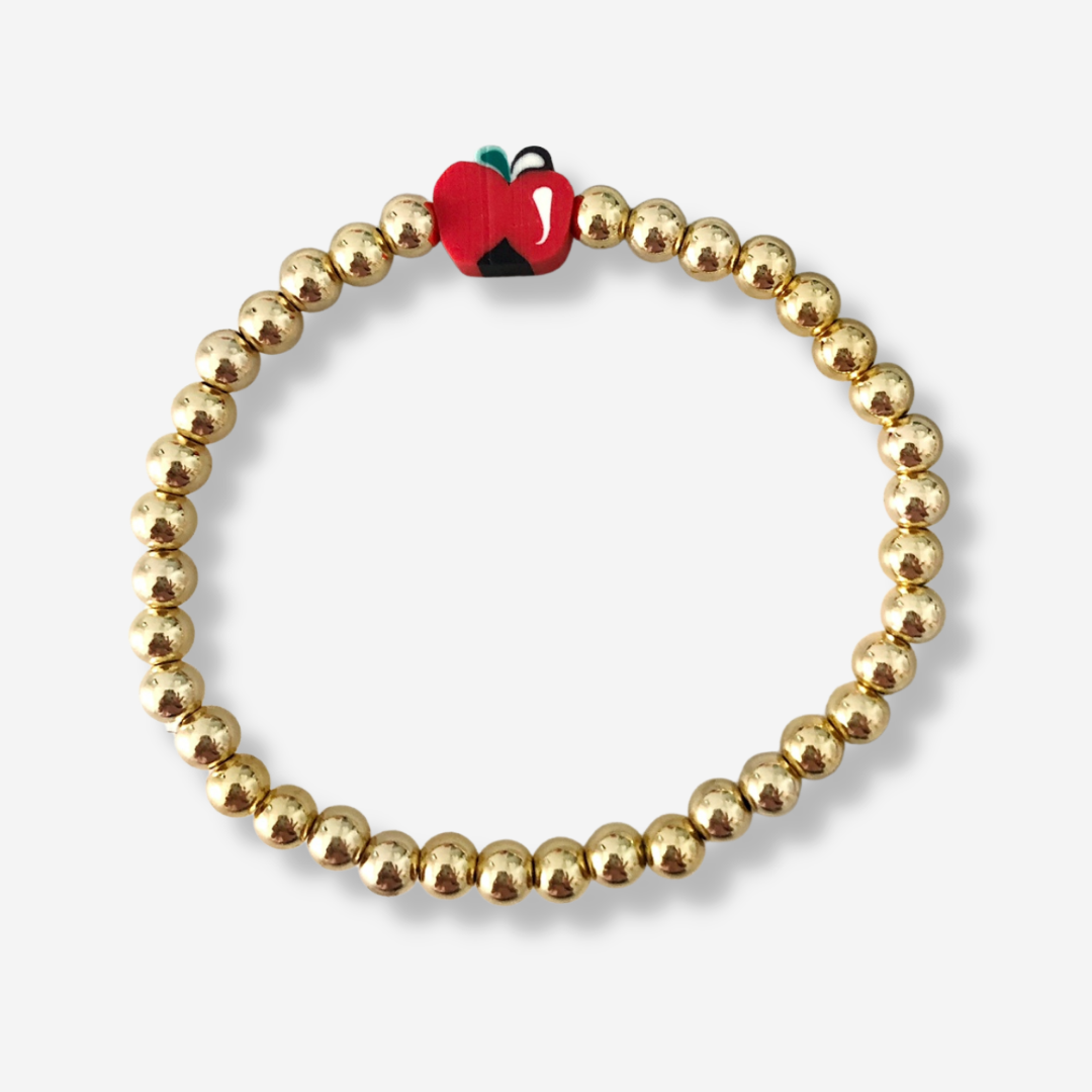 Apple Bracelet \\ Teacher Appreciation Gift