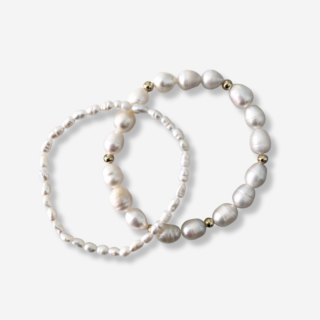 Stackable Pearl Bracelets