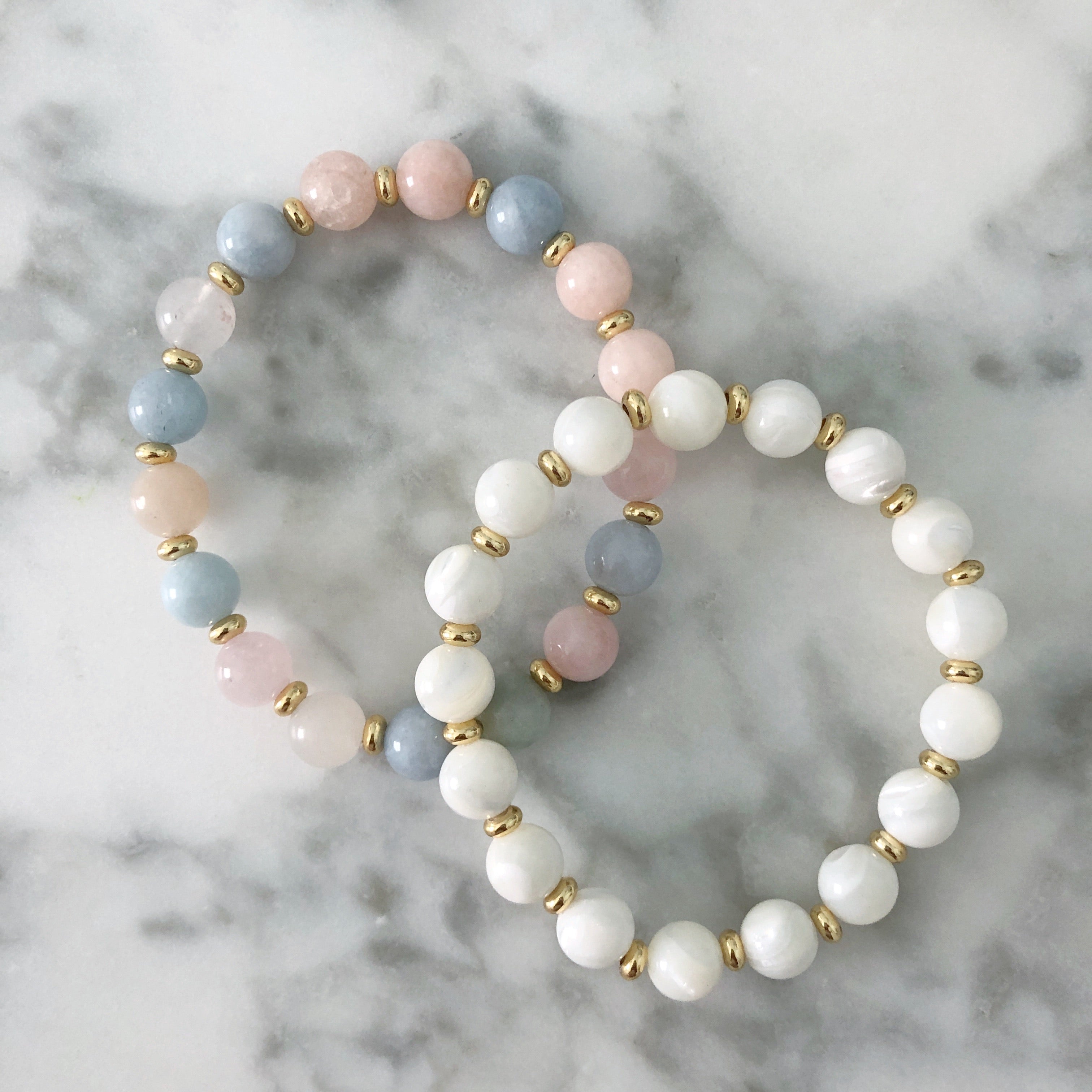 Stackable Bracelet | Mother of Pearl