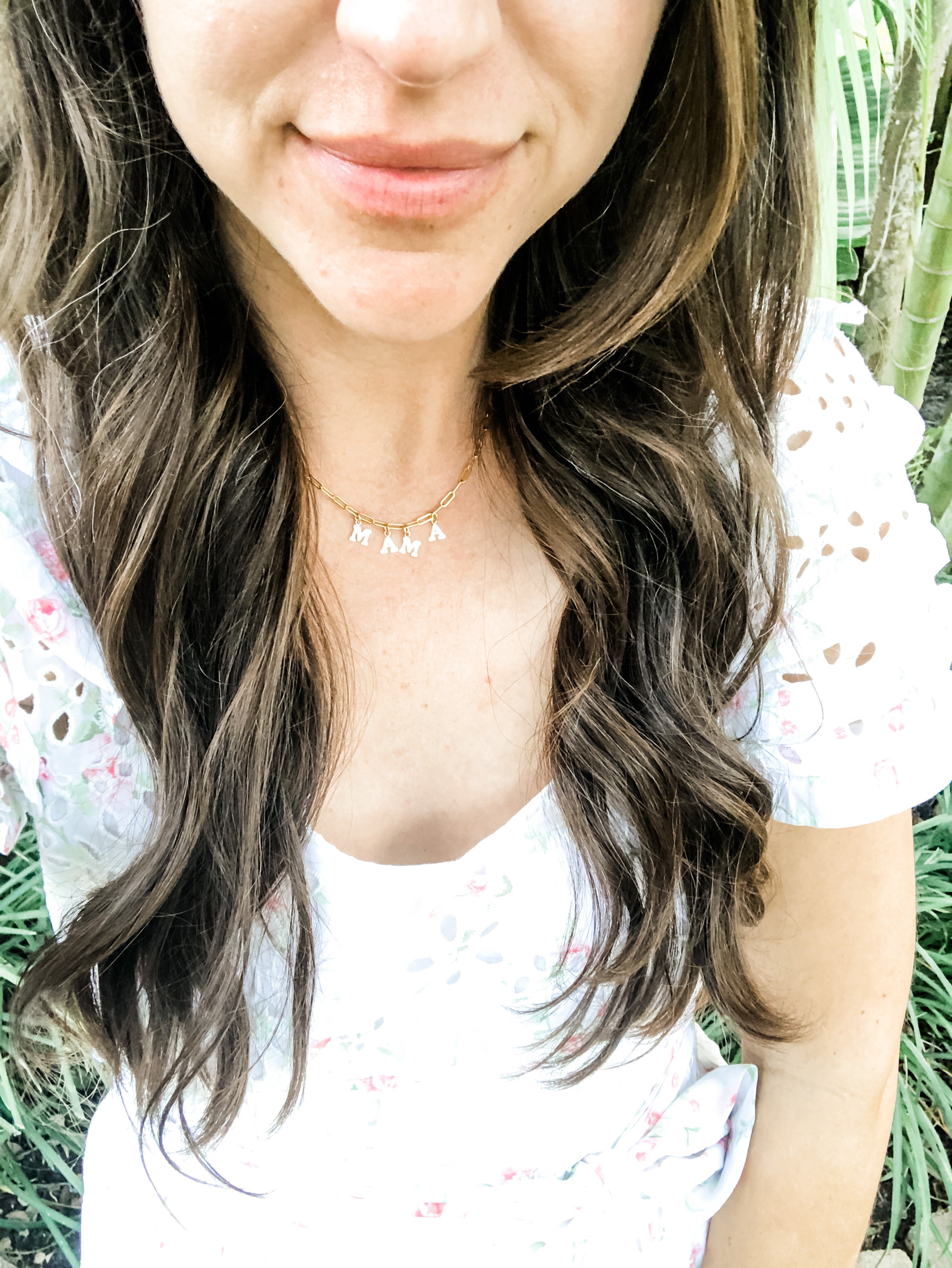 Gold Filled MAMA Necklace