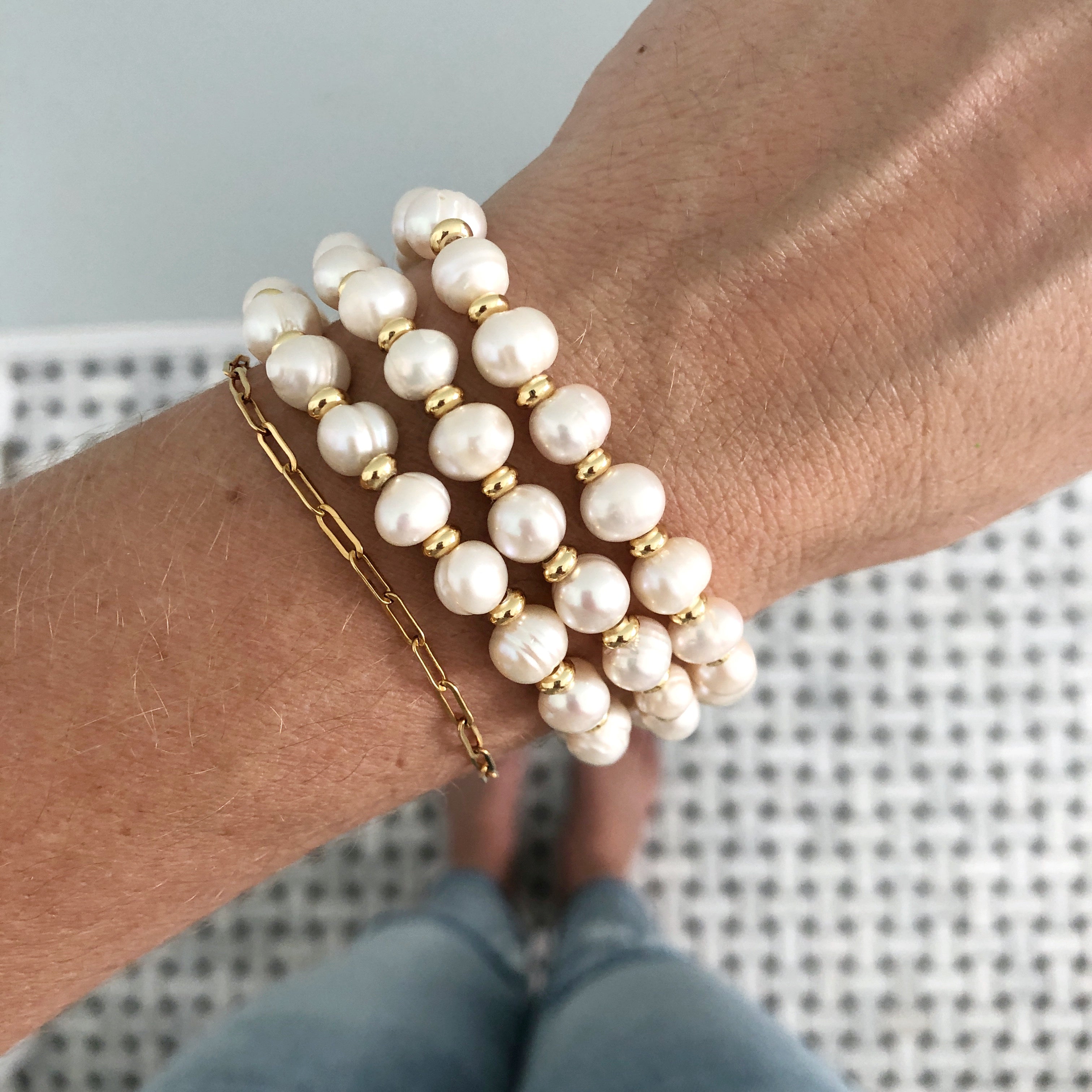 Stackable Bracelet | Pearl
