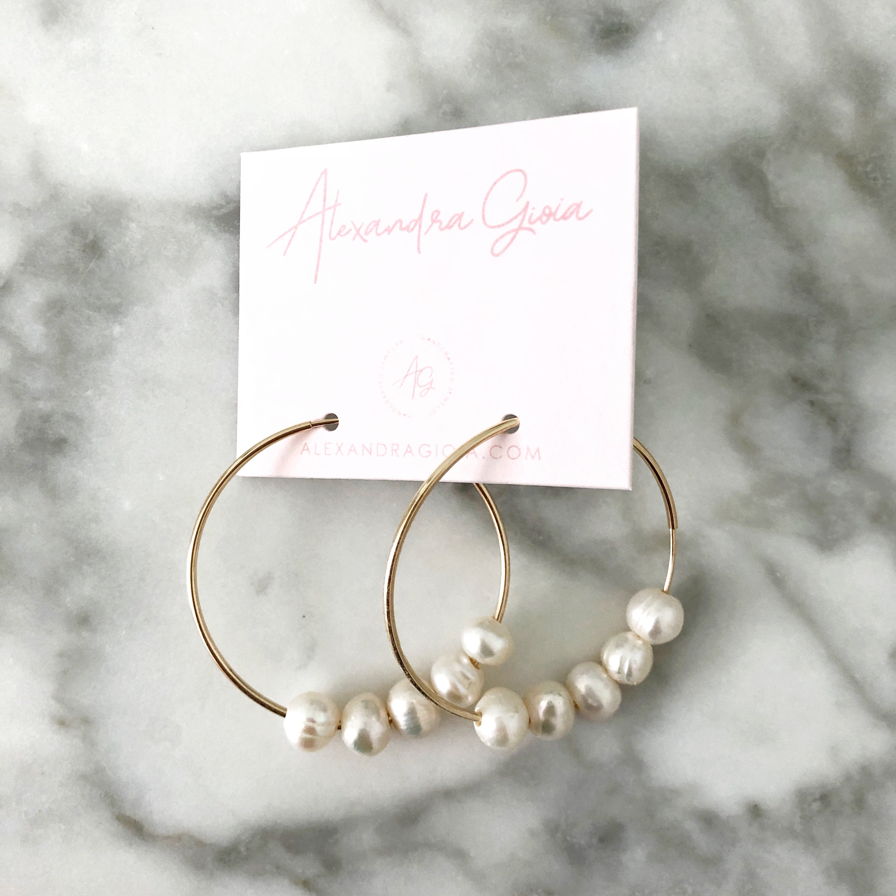 Pearl Hoop Earring