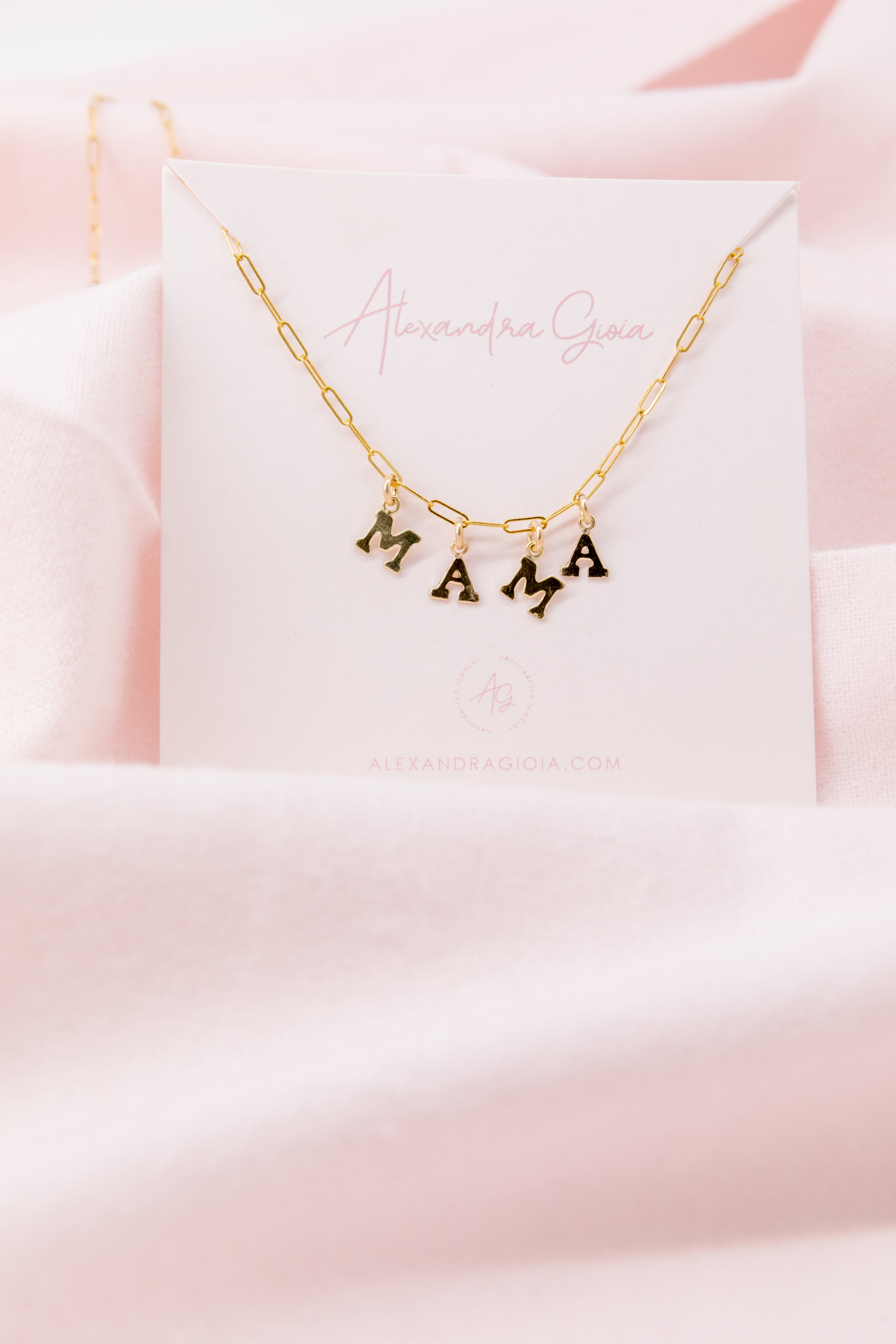 Gold Filled MAMA Necklace